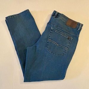 Buffalo David Bitton Jackson-X Men's Size 38x32 Blue Straight Stretch Jeans